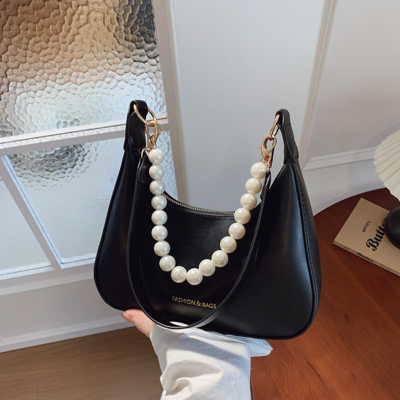 Small Handbag for Women 2025 New Korean Style Fashion Ladies Pearl Chain Crossbody Bag Ins Shoulder Bag Handbag Underarm Bag
