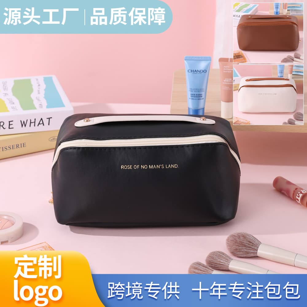 Cross-border multifunctional pillow makeup bag custom travel portable storage, women's large-capacity partitioned cosmetic case