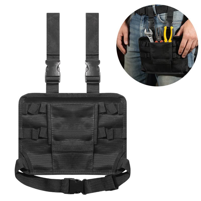 Portable Tool Waist Bag Electrician Auto Repair Multi-Function Tool Pouch Adjustable Tool Bag