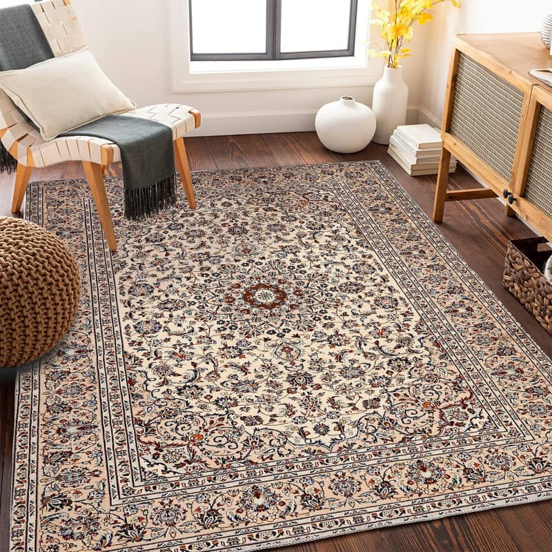 Cross-border Vintage Persian Rug for Living Room Bedroom Crystal Velvet Bohemian Ethnic Style Rug Home Decor Carpet