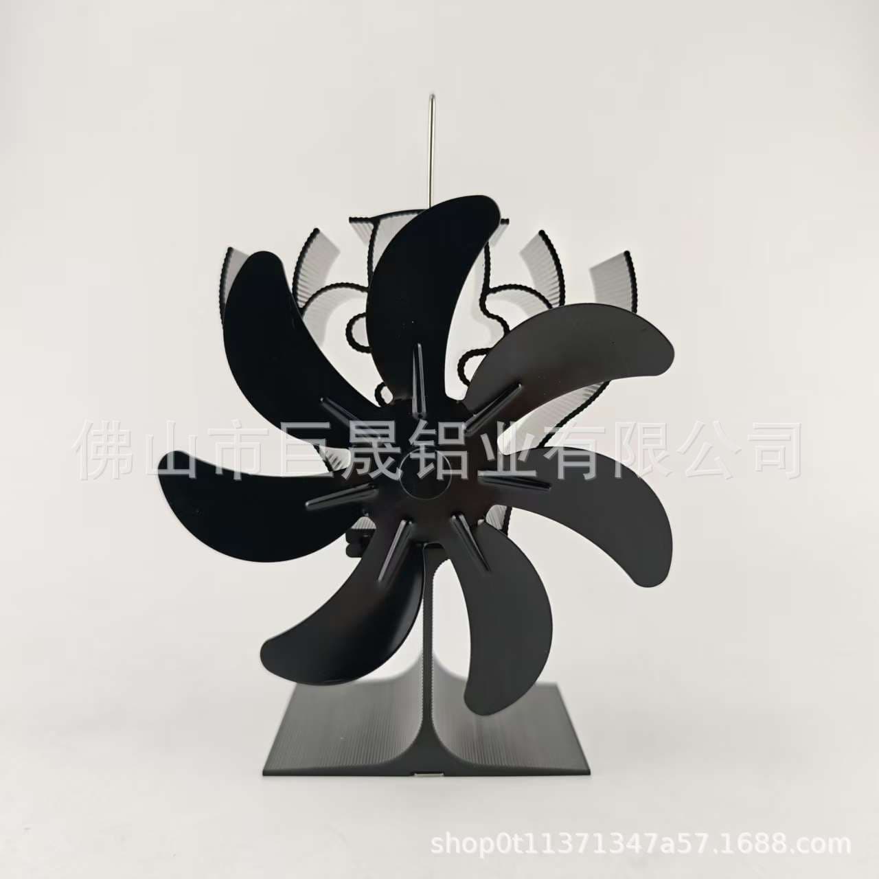 Cross-border thermal energy fireplace fan wood stove heating perpetual motion fan thermal rotation energy five-blade, six-blade, seven-blade and eight-blade fan
