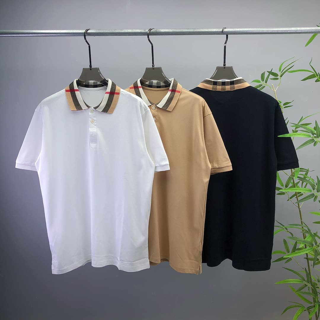 2025 Classic Best-Selling New Summer Men's Polo Striped Business Short-Sleeve Casual T-Shirt Versatile Fashionable Turn-Down Collar