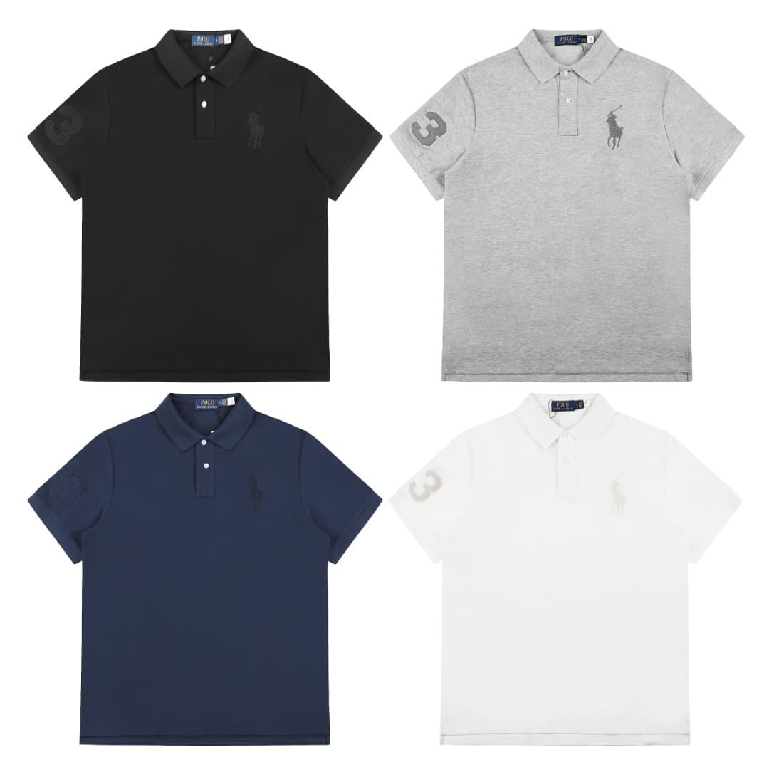 Scan Code Version Ralph Lauren Polo Shirt 26SS Summer New Classic Pony Embroidery Casual Versatile Men's and Women's Turn-down Collar Short Sleeve