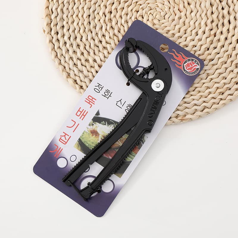 Wholesale Korean Heat-Resistant Stone Pot Tongs Large Black Aluminum Alloy