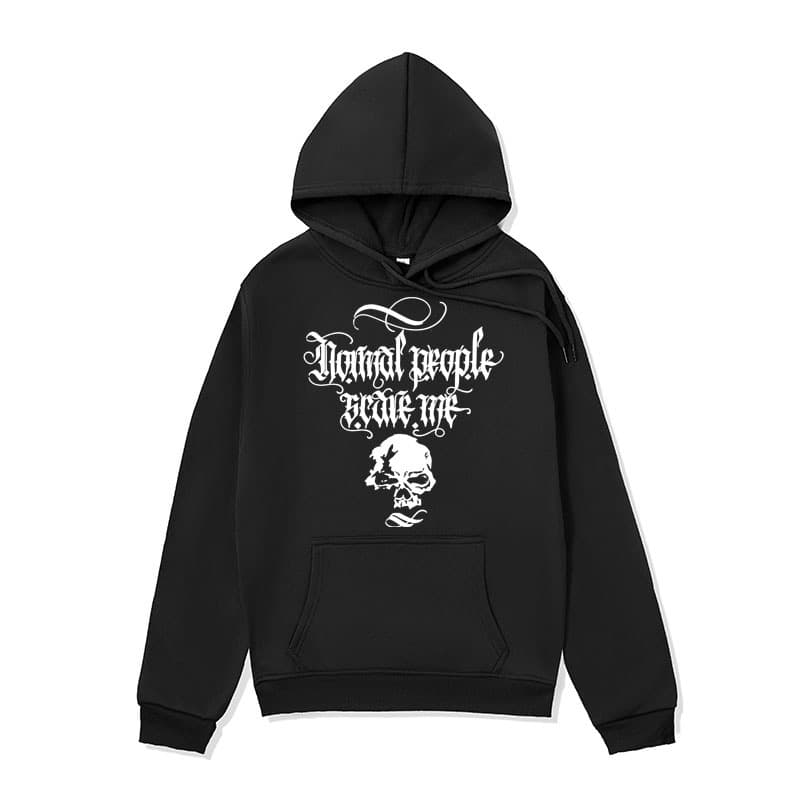 2022 Cross-border Men's Gothic Street Style Dark Oversize Hoodie Jacket