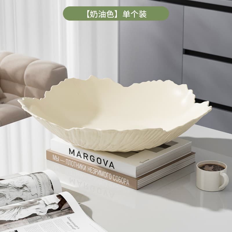 New Plastic PET Luxury Transparent Fruit Tray Home Living Room Decorative Storage Coffee Table Fruit Basket Snack Plate