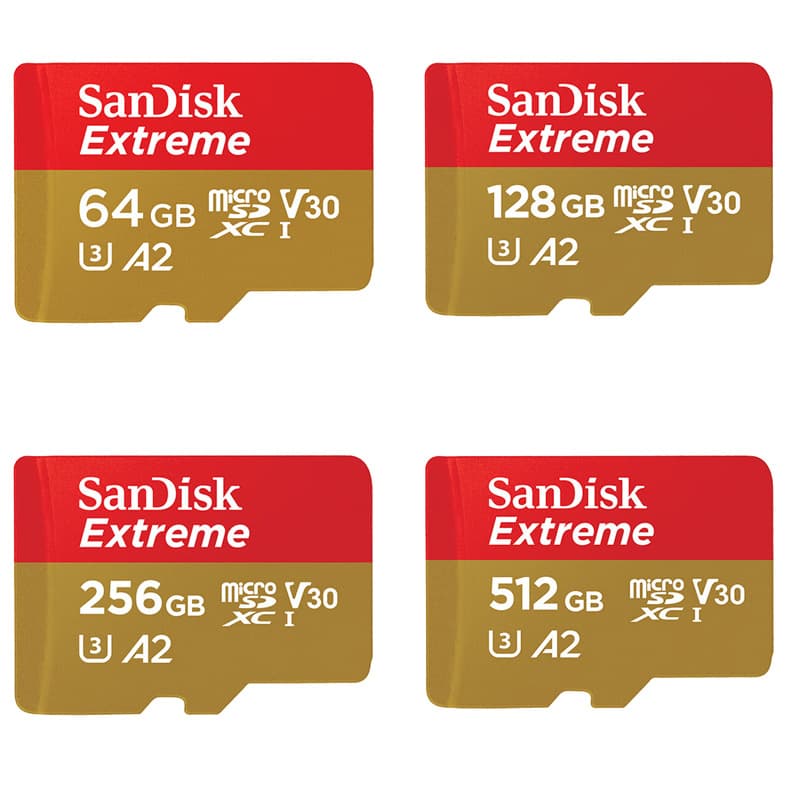 SanDisk TF Card 64G 128G 256G 512G 1T A2 V30 U3 Read Speed 190MB/s