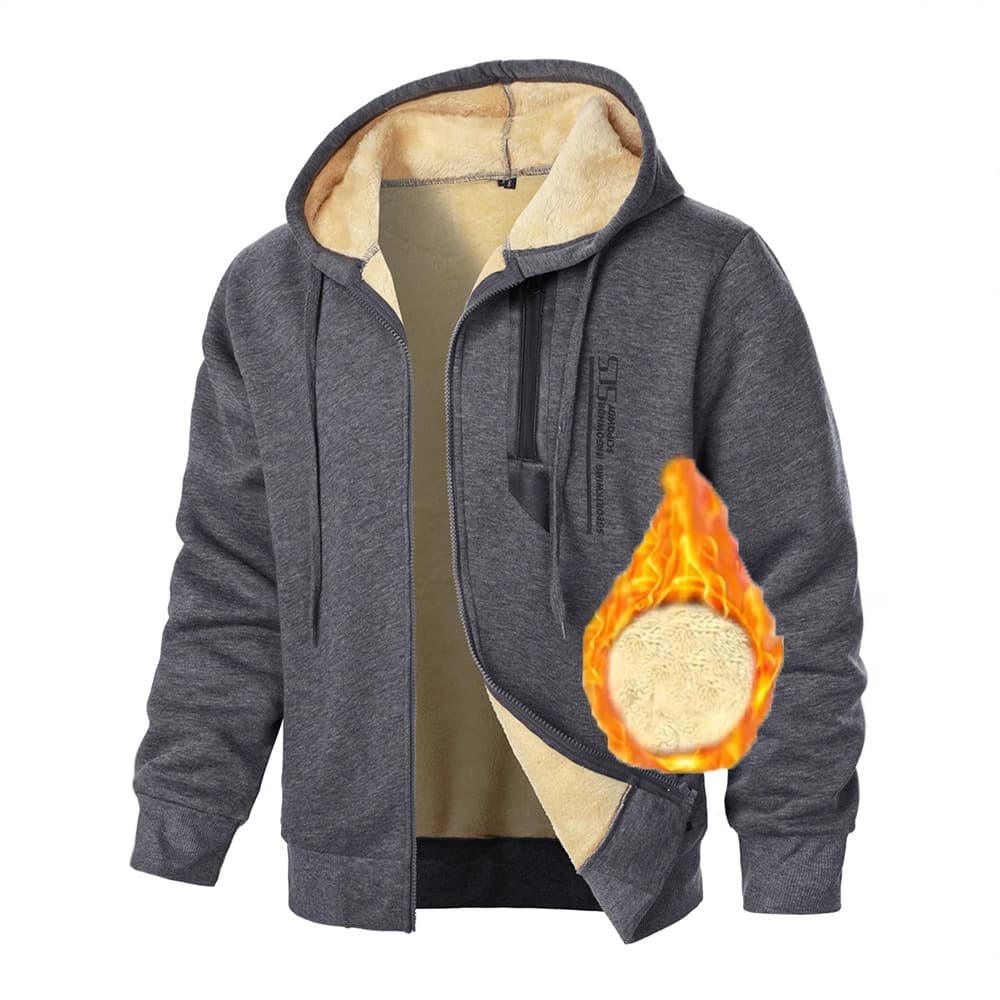 New men's digital printed sweatshirts plus velvet thickened men's autumn and winter sweaters men's zipper cardigan jackets