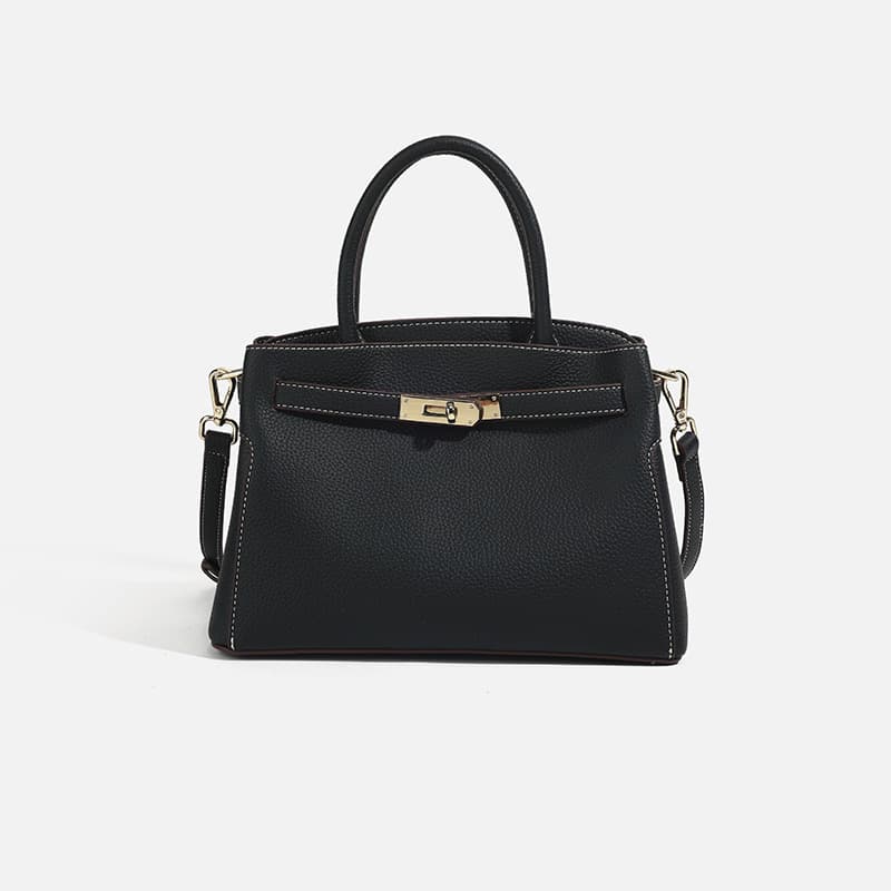 Cross-border genuine leather women's bag 2026 new platinum bag casual large-capacity handbag fashionable versatile shoulder crossbody bag