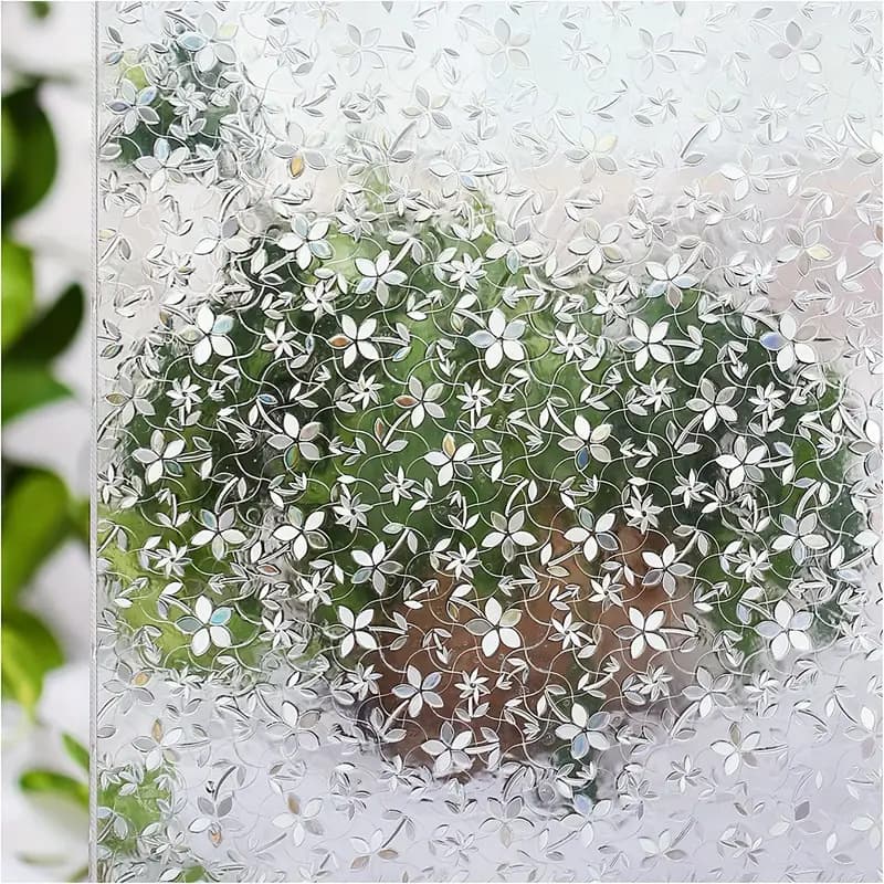 Wholesale Various Cross-Border Small Roll Glass Film Laser Heat Insulation Film Translucent Not Transparent Bedroom Balcony Window Sticker