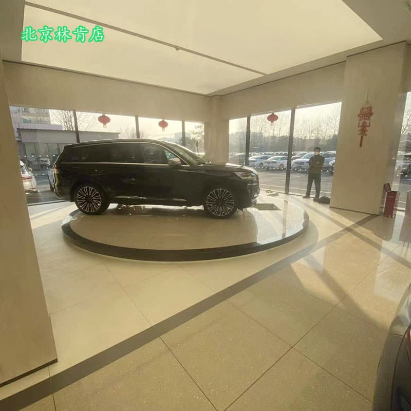 Car rotating platform electric hydraulic automatic lifting display stand 2-ton 35 military industrial turntable circular heavy-duty rotating platform