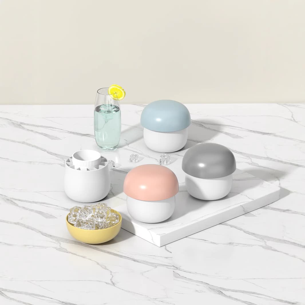 Silicone Mushroom Ice Cup Frozen Ice Block Mold Refrigerator Ice Block Ice Box Ice Bucket Household Homemade Crushed Ice Maker
