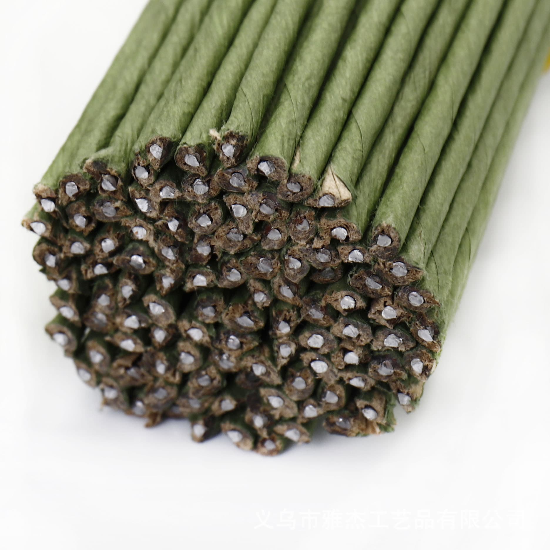 Green, brown, No. 2 and No. 8 paper-wrapped wire stems for making silk flower leaves, vein flowers, artificial flowers, preserved flowers, and dried flowers