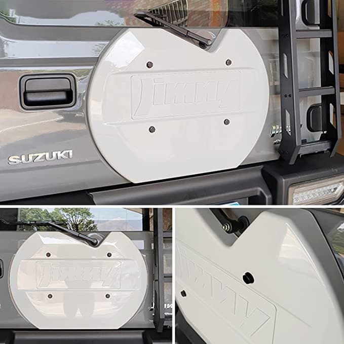 Compatible with Suzuki Jimny 2018+ Jimny White Gray Black ABS Turtle Shell Spare Tire Cover Spare Tire Case
