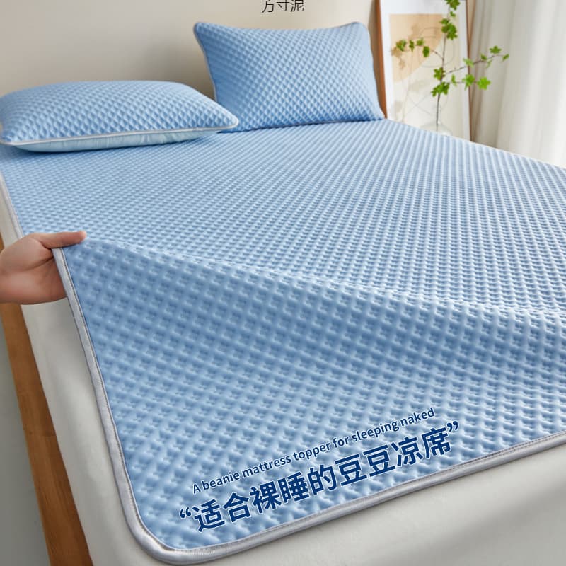 Summer Bead Cooling Mat Ins Style Bed Sheet Single Piece Single Student Dorm Double Home Use Three-Piece Set Air-conditioned Soft Mat