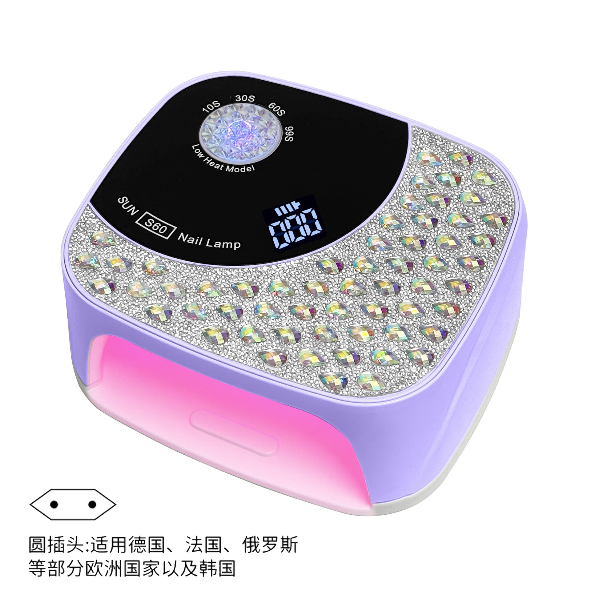 New Battery-Powered Red Light Nail Lamp Gel Polish Curing Lamp UV LED Nail Dryer