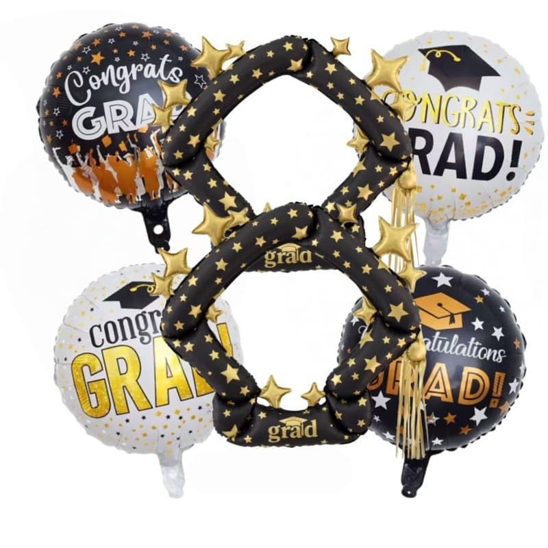 Graduation theme balloon set standing trophy owl standing bear aluminum film balloon graduation ceremony decoration balloon