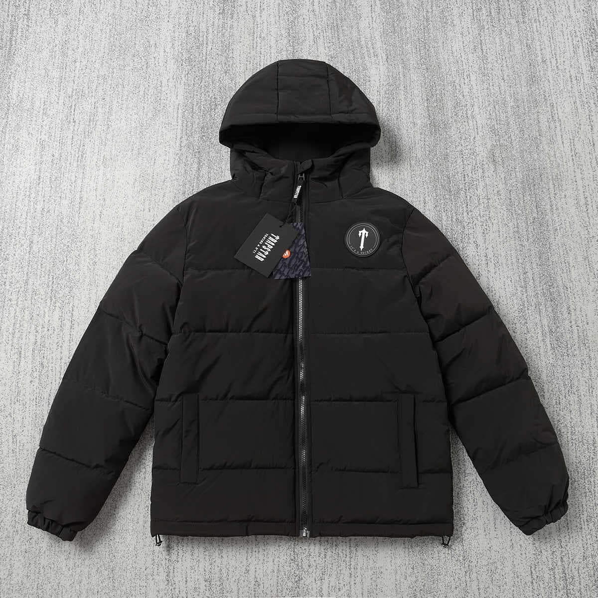 Tra Cotton Padded Jacket Drill European and American Hip Hop Drip Winter Men's and Women's Classic Style Celebrity Same Style Coat