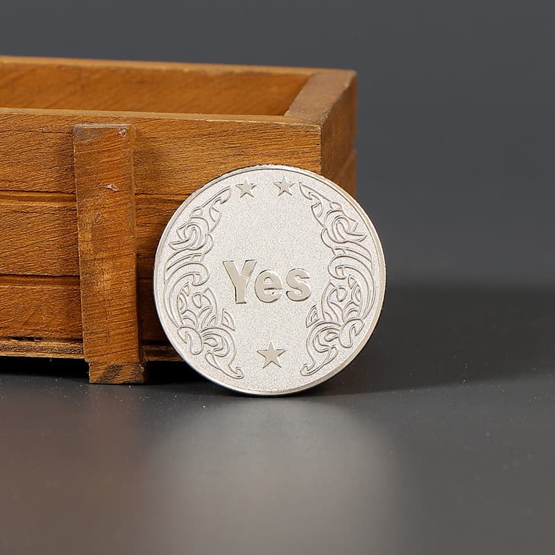 YES/NO Decision Coin - Lucky Wishing Coin Prop Toy, Creative Gift Souvenir Coin, Unique Premium Present