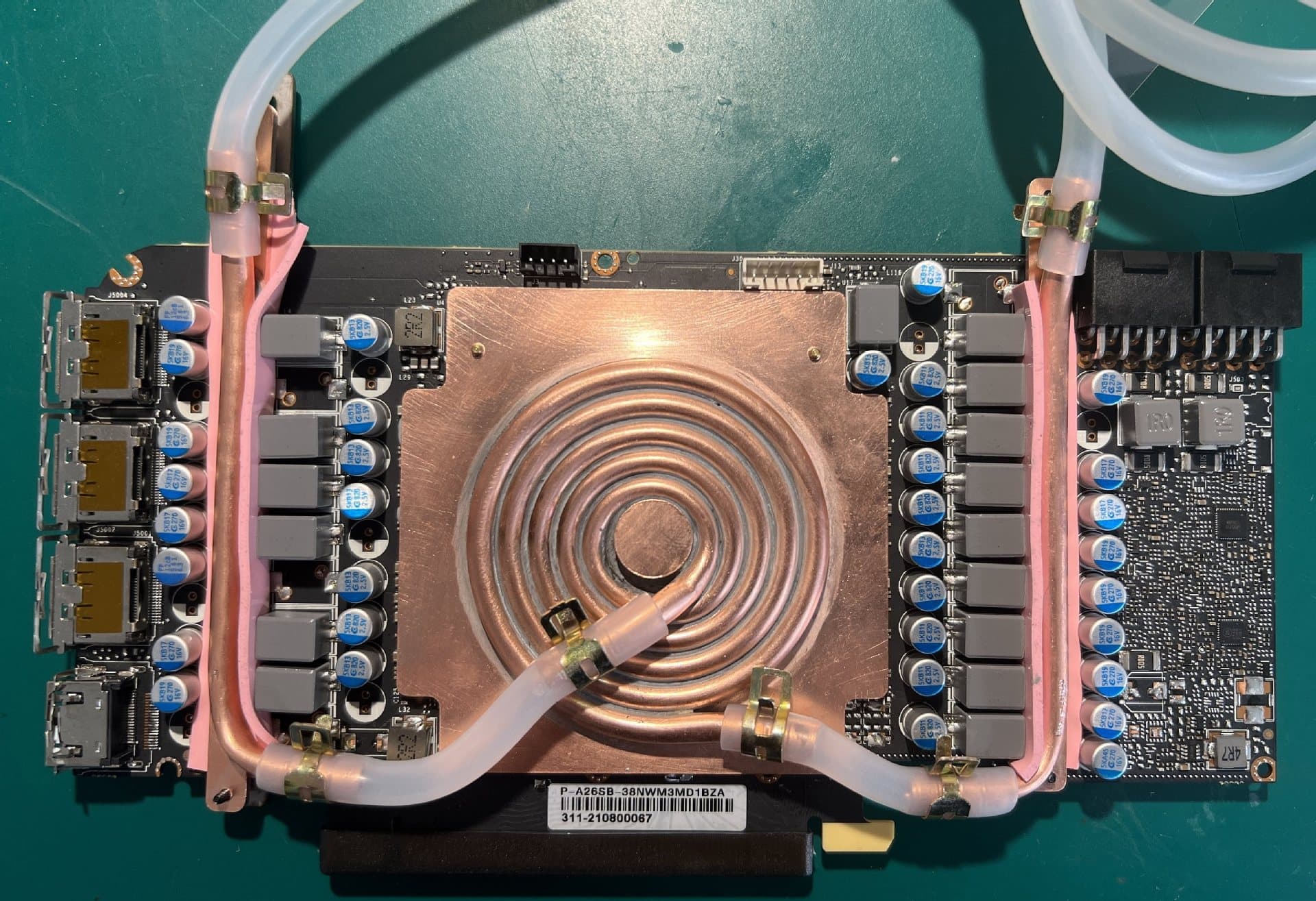 Full coverage of AI various graphics cards purple water cooling head radiator 1660s3060708090ti40909700xtx
