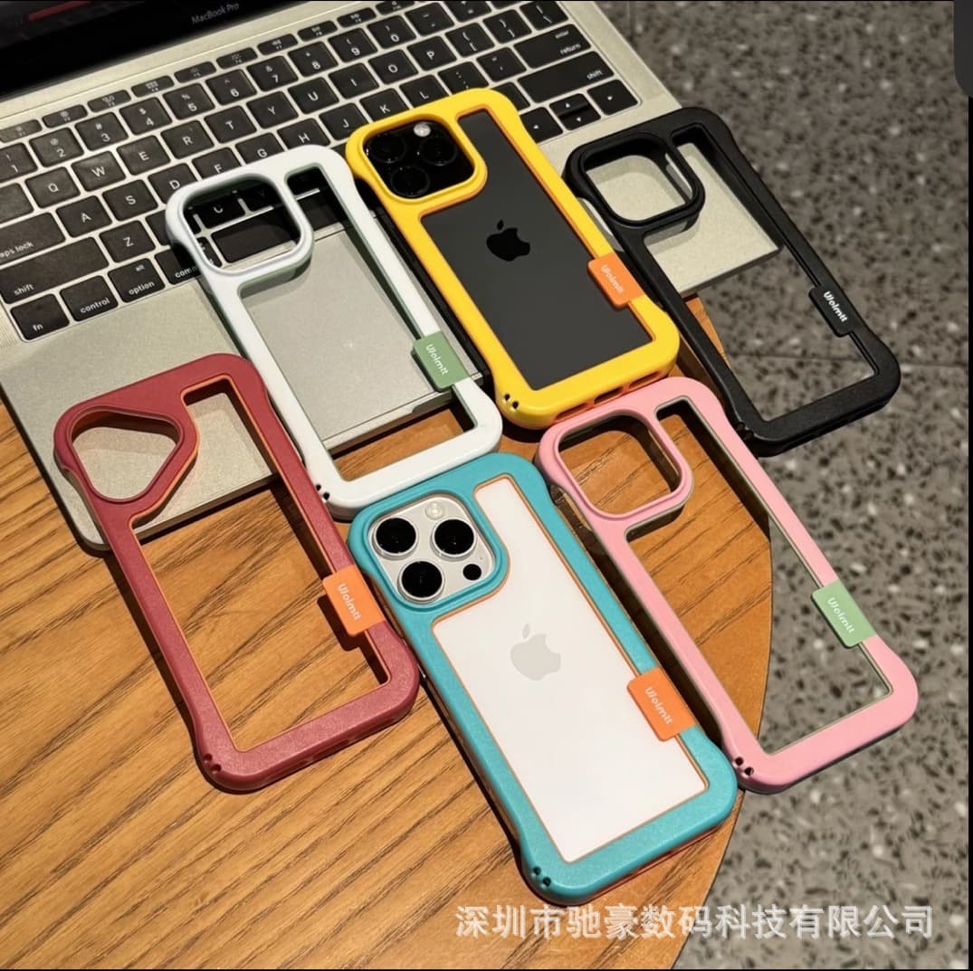 Summer hollow heat dissipation suitable for iPhone16 promax nude phone case Apple 15 borderless simple set 14