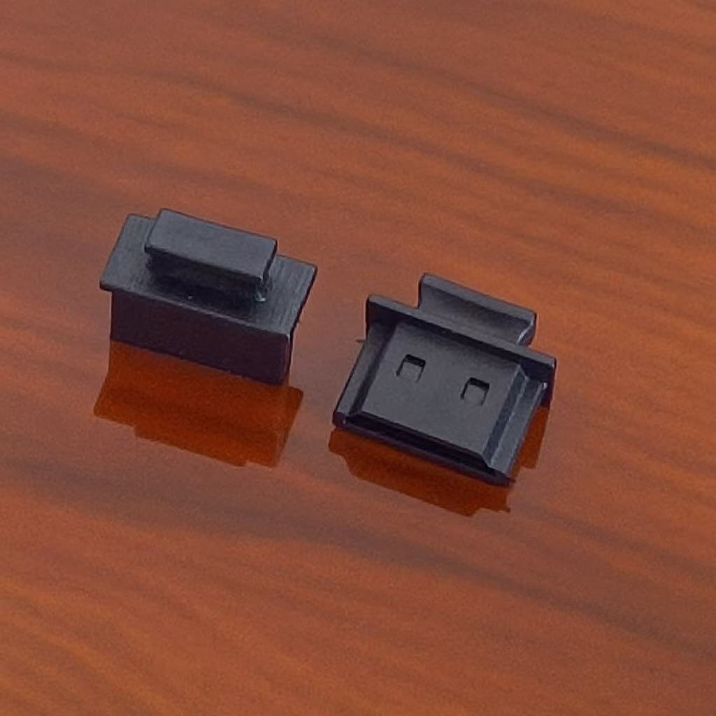 Black HDMI with Handle Dust Plug, PE Material Interface Dust Cap, Electronic Equipment Anti-dust Blockage Accessories