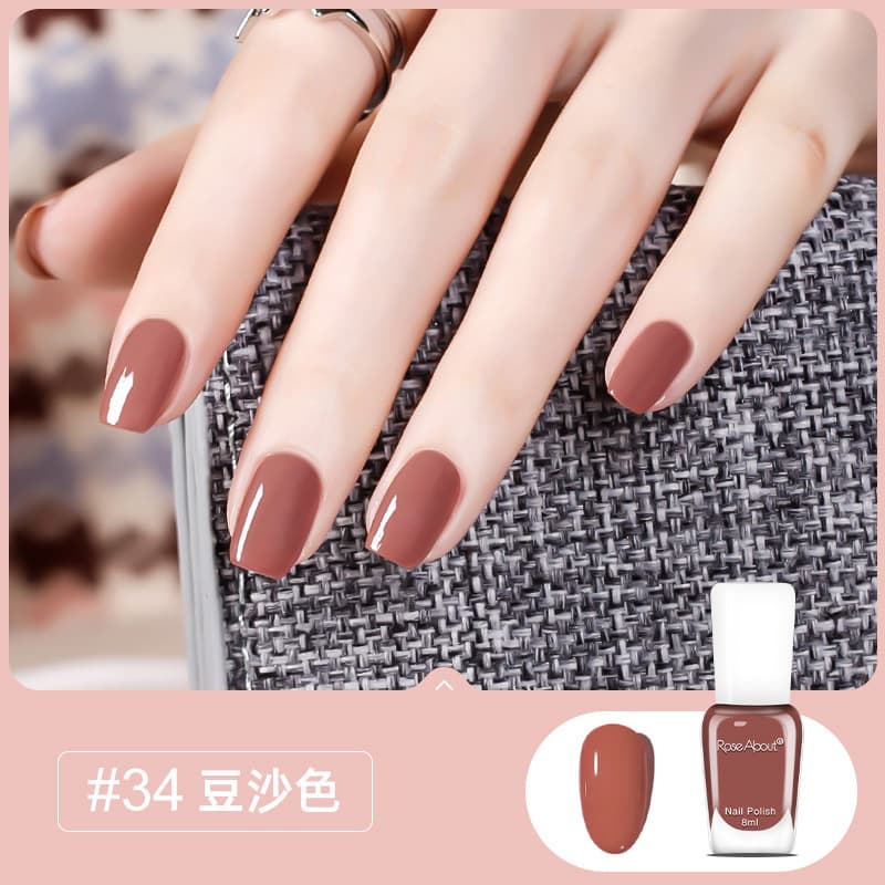 8ml Peelable Water-Based Nail Polish, No-Bake Quick-Dry, Brightening Cherry Red for Spring/Summer, Wholesale Nail Polish