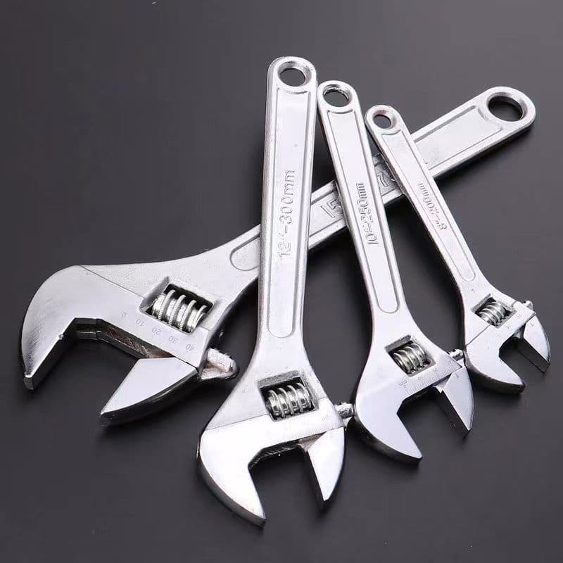 Adjustable Wrench Multi-Function Large Opening 6-Inch 8-Inch 10-Inch 12-Inch 15-Inch 18-Inch Plumbing Wrench