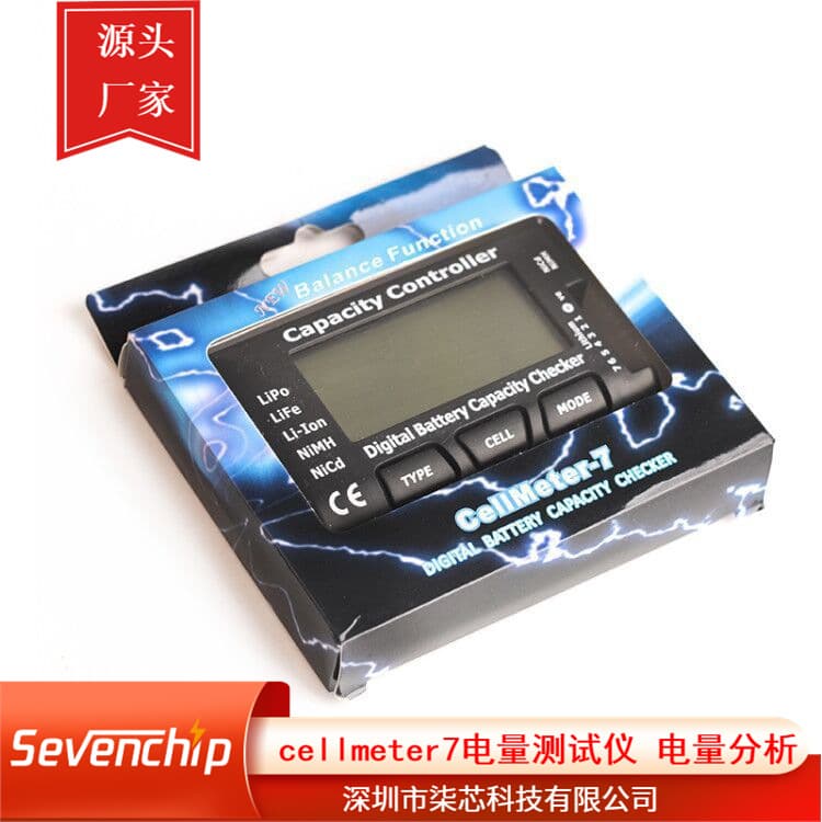 CellMeter 7/1-7S Battery Display / Battery Meter Voltage Display Meter for Detecting Lithium Batteries and Portable