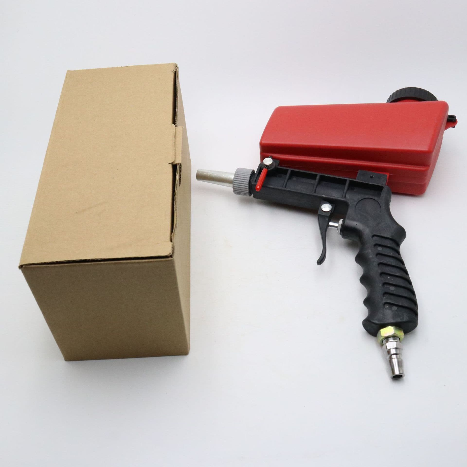 Factory direct sales of pneumatic sandblasting guns in black and blue, various specifications available for customer selection