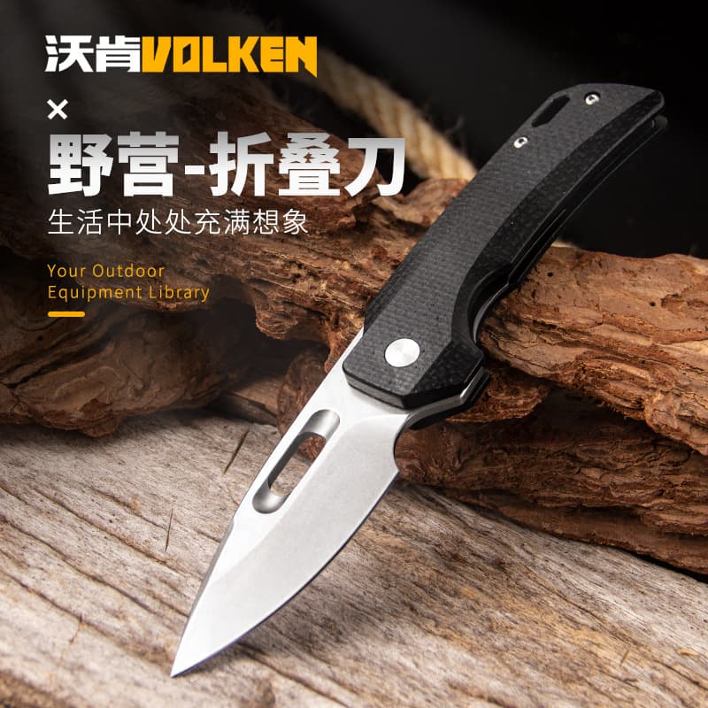 Export Quality Folding Knife with Sharp Stonewashed Blade, Fruit Knife, Self-Defense Folding Knife, Tactical Outdoor Knife Manufacturer