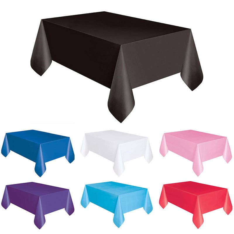 Thickened Disposable Plastic PEVA Tablecloth Pure Color Square Tablecloth Special Sale Party Supplies Wholesale Direct Supply