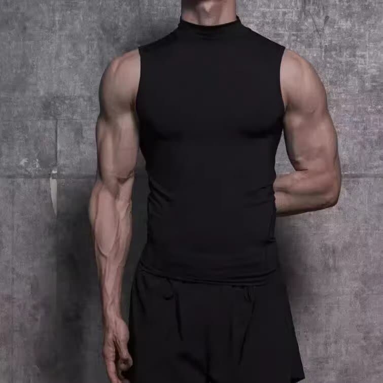 Summer Cross-Border Sports Vest Men's Sleeveless Fitness Training Tight Quick-Dry Stretch Base Layer
