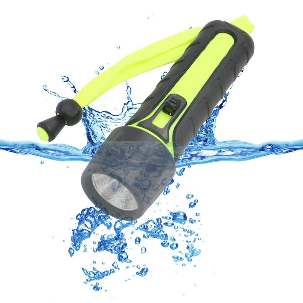 Underwater Handheld Led Diving Flashlight 4Xaa Outdoor Waterproof Lighting Flashlight 3W Diving Light