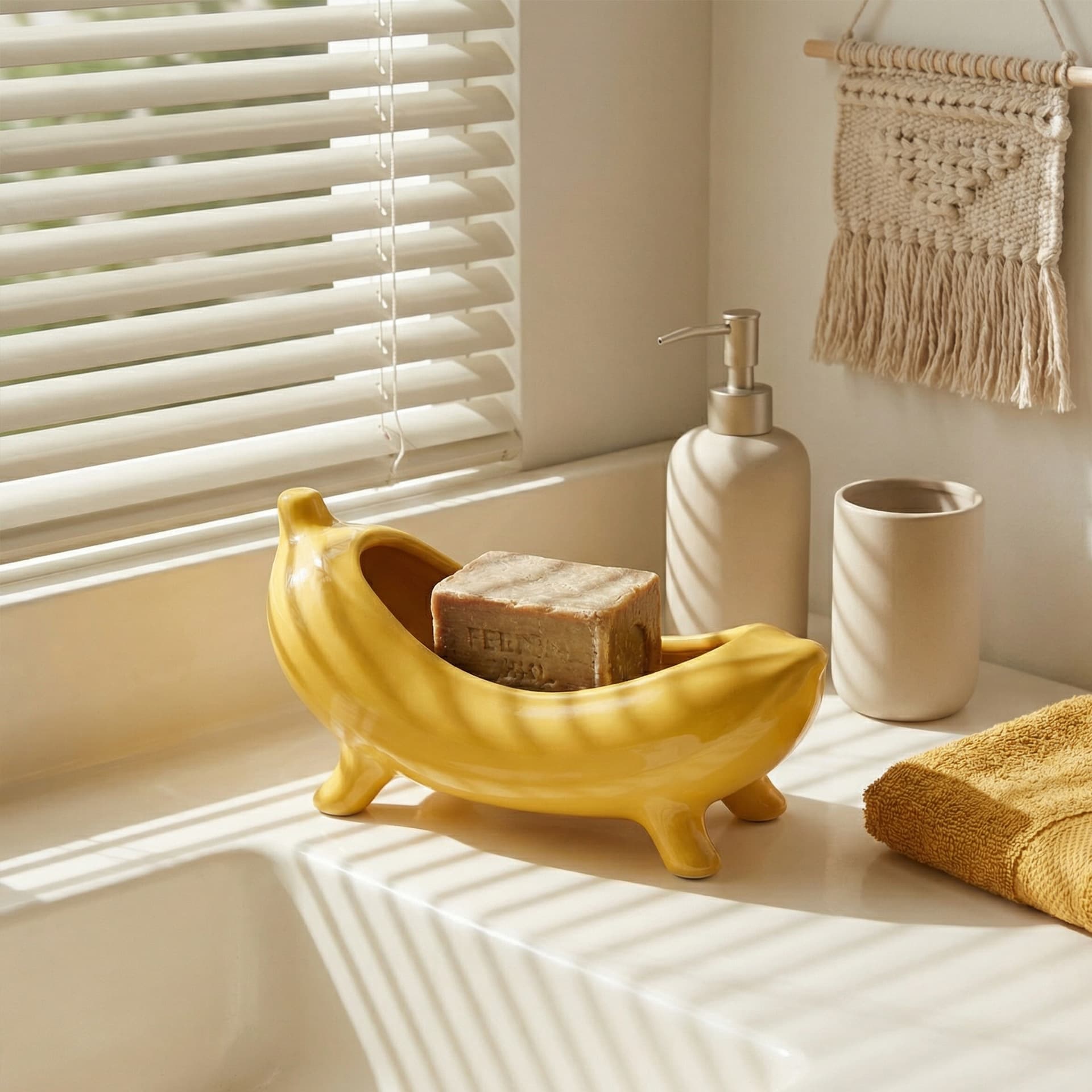 Factory direct sale colorful creative banana ceramic soap dish ceramic soap dish