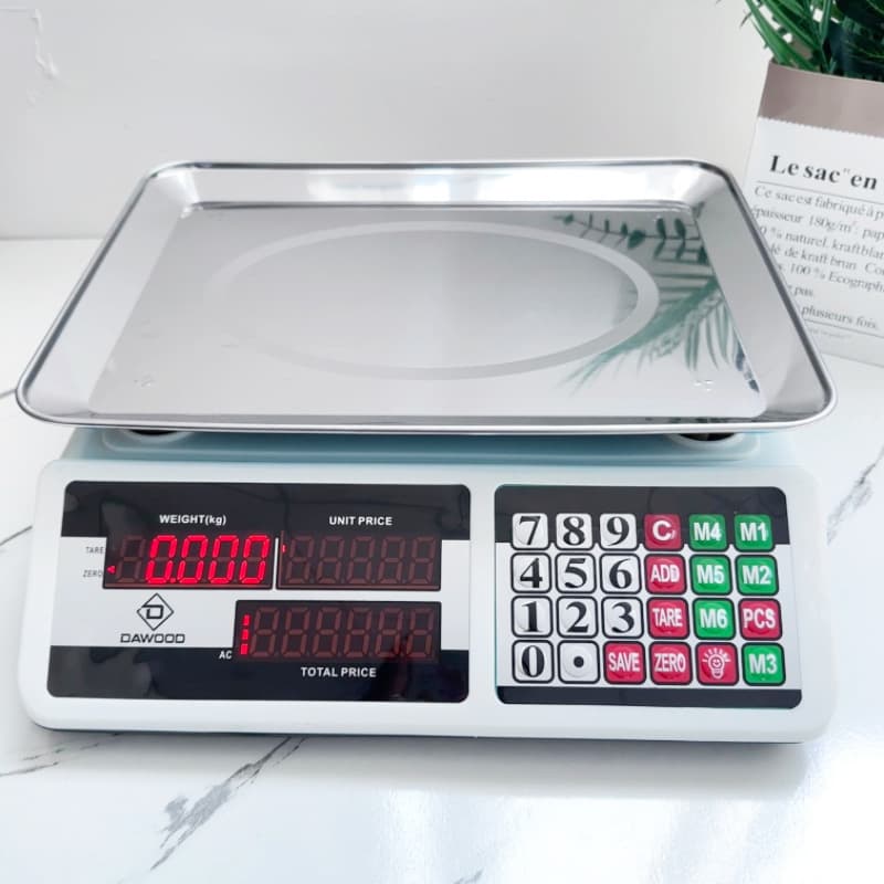 High-precision English version electronic platform scale for foreign trade, electronic scale for fruits, vegetables, and kitchens, 40kg electronic scale.