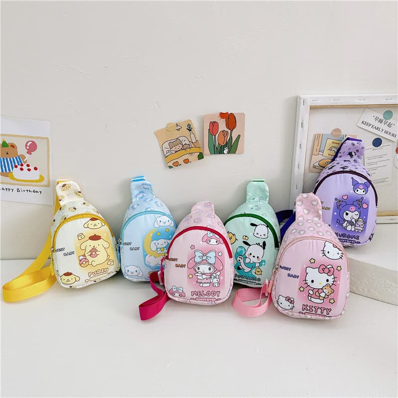 New Children's Bag, Cartoon Cute Unisex Kids' Outing Small Crossbody Backpack, Baby Coin Purse, Children's Chest Bag