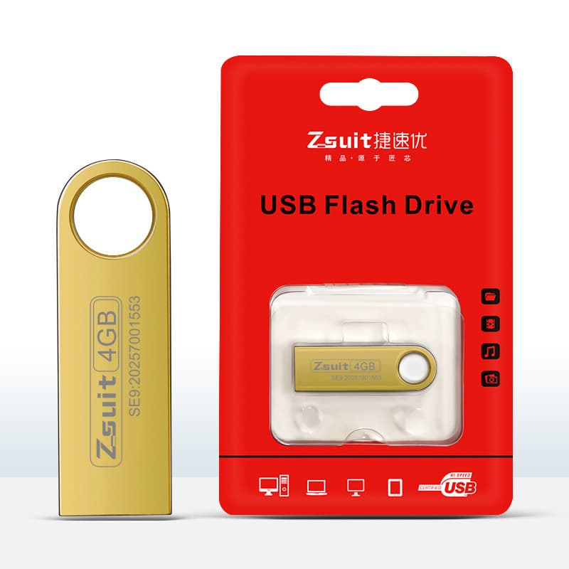 Jiesuyou Metal USB Flash Drive 8GB Business Waterproof Thumb Drive 4GB USB Flash Drive for Phone Computer Car Music Small Capacity