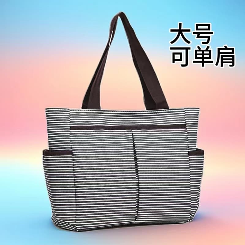 Thickened Multi-Zipper Shoulder Bag for Work and Leisure Travel Bag for Middle-Aged Mothers Handbag Mommy Bag Handbag
