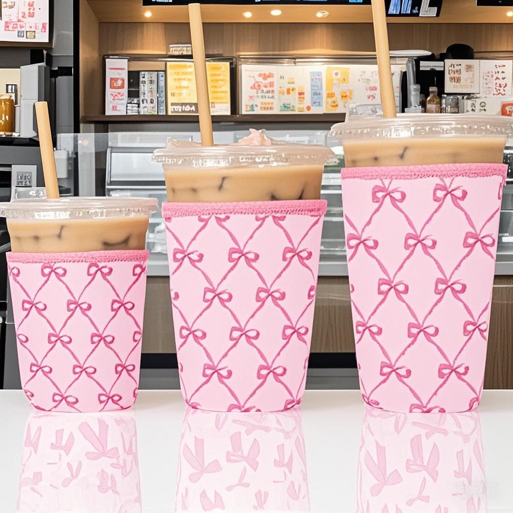 Neoprene Coffee Cup Sleeve Milk Tea Bottle Holder Anti-Drop Anti-Freeze Neoprene Insulated Cup Sleeve Chloroprene Rubber
