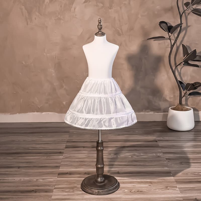 35cm Petticoat Children's Boned Petticoat Short Lantern Petticoat Girl's Dress Princess Dress Base Style COS Performance Cross-border