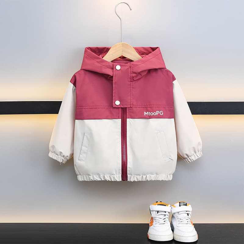 Korean Style Boys Jacket Spring Autumn 2024 New Trendy Casual Hooded Coat Cool Windbreaker for Boys