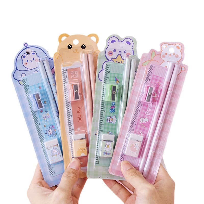 Creative Stationery Pencil 5-Piece Set Children's Pencil Set Kindergarten Prize Elementary School Learning Supplies Prize