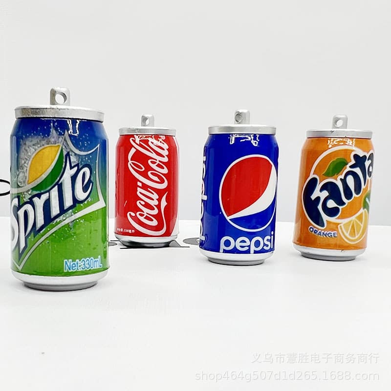 Labubu Cola Bottle Accessory Keychain Labubu Beverage Bottle Accessory Simulated Can for Handmade DIY