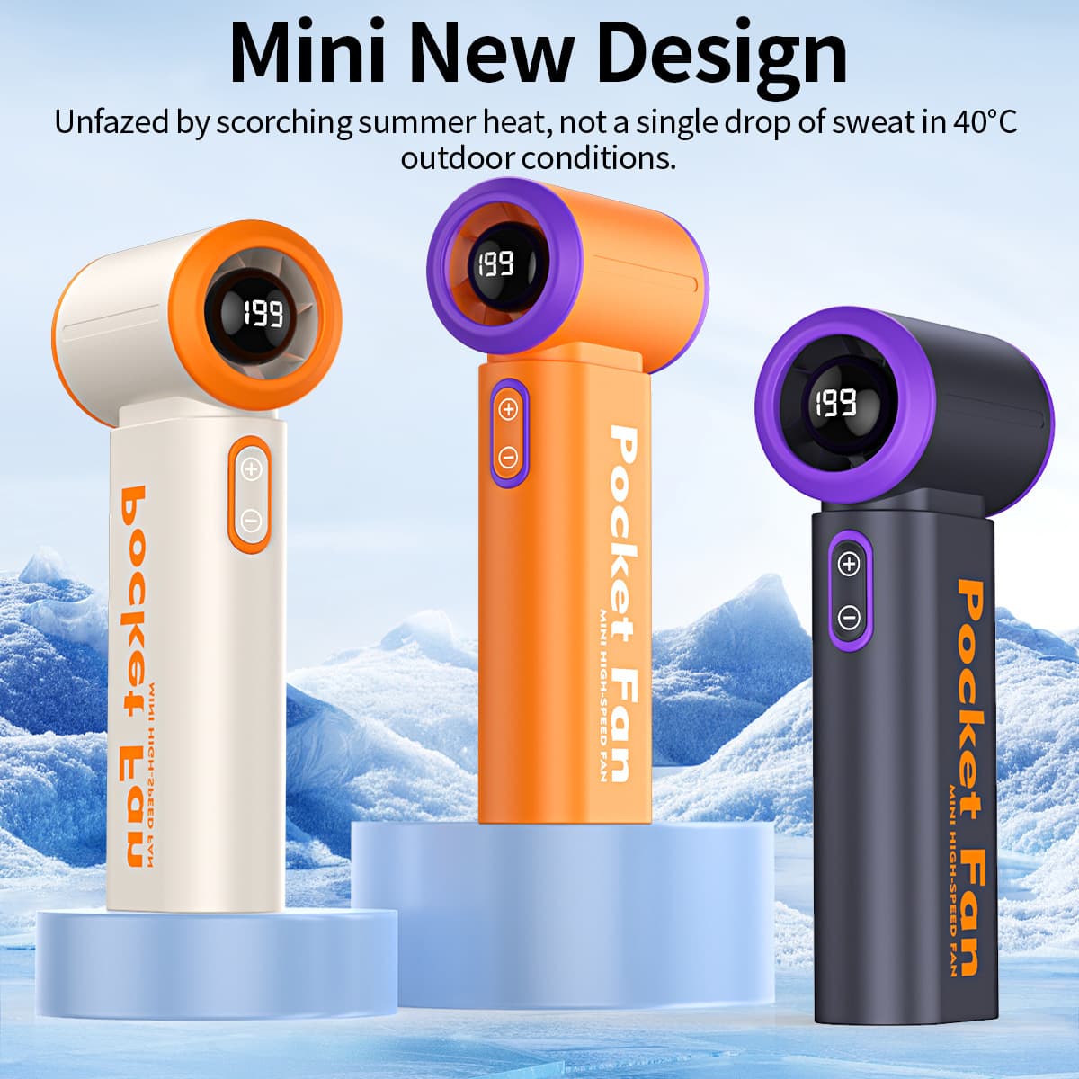 2026 New Refrigeration Icy 317 Wearable Handheld Portable Fan