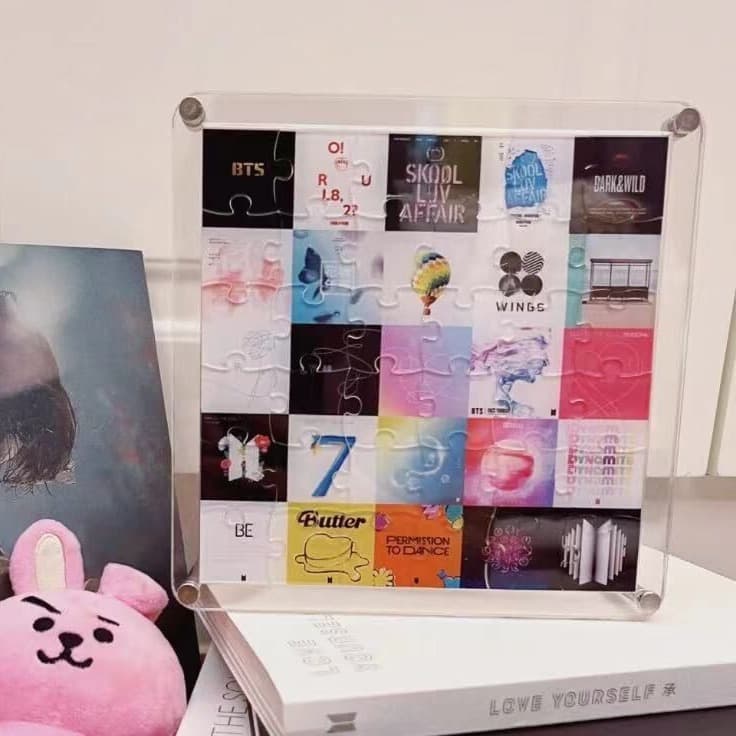 Transparent acrylic puzzle photo frame customized album puzzle star animation peripheral ornaments