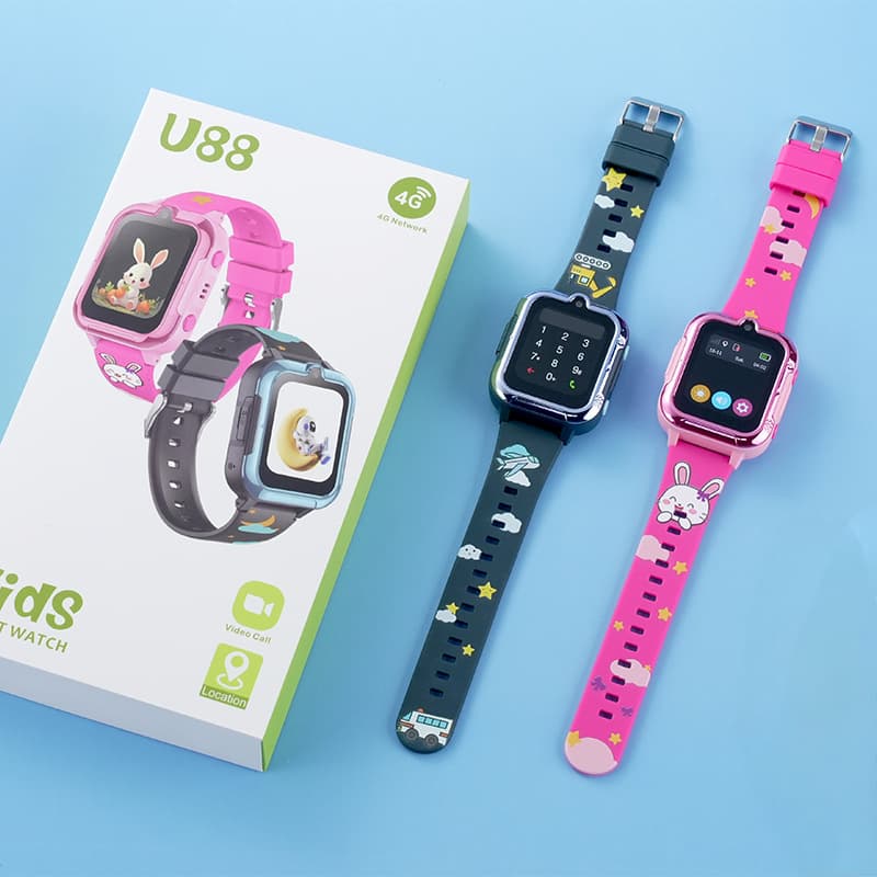 New u88ee Kids Smart Watch Android 4G Full Netcom GPS Accurate Positioning Student Smart Watch