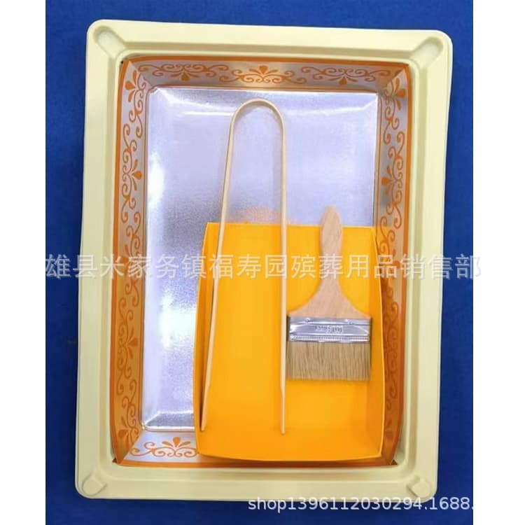 urn, urn tray, identification plaque, memorial tablet, cremation blanket, paper coffin, body bag, resin, Qianqiu Baihua (a brand name).