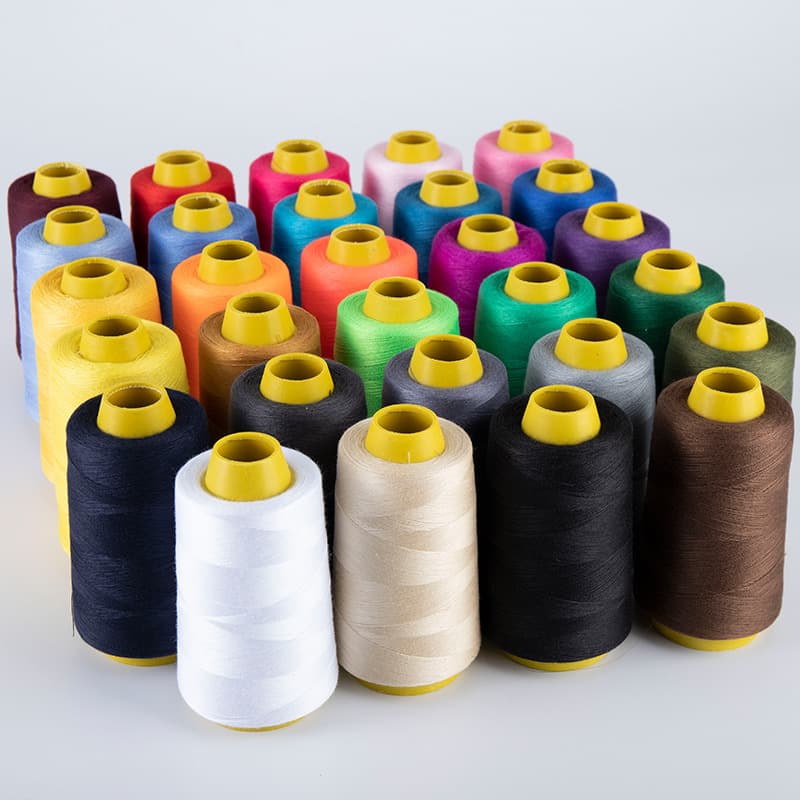 5-Pack Sewing Thread, Sewing Machine Thread, Polyester Thread, Colored White Pagoda Thread 402, Household Hand Sewing Thread