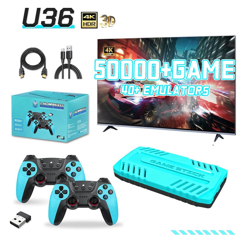 Cross-border New U36 Gaming Console 2.4G Wireless TV Connection HDMI HD Home Arcade Joystick